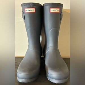 New Womens Hunter Original Matte Navy Short Rain Boot